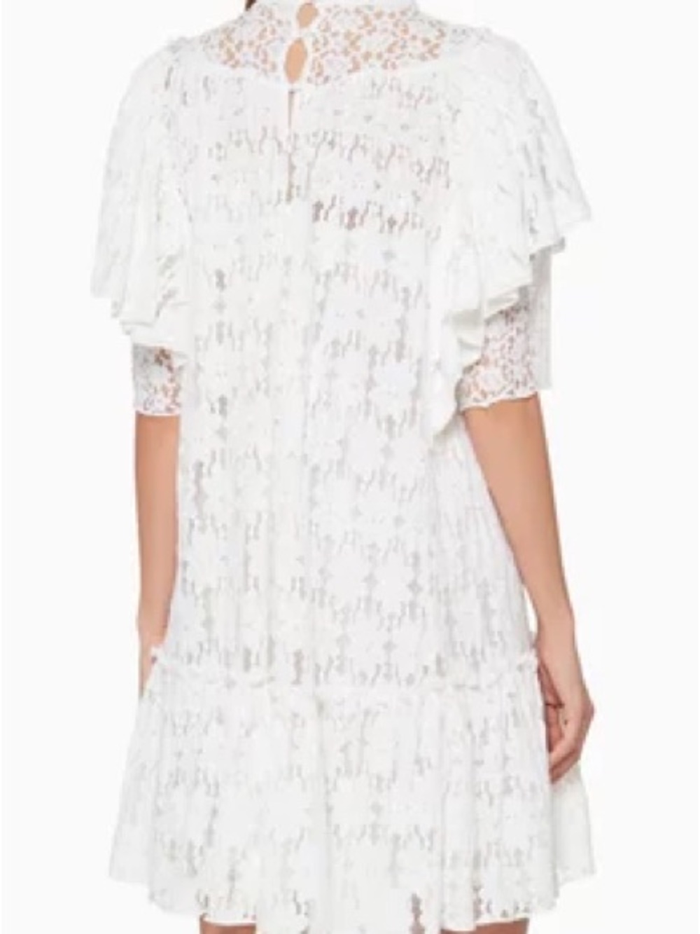 Isabel Marant White Floral Lace Midi Dress - Picture 3 of 4